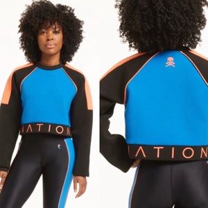 P.E Nation X SoulCycle cropped sweatshirt